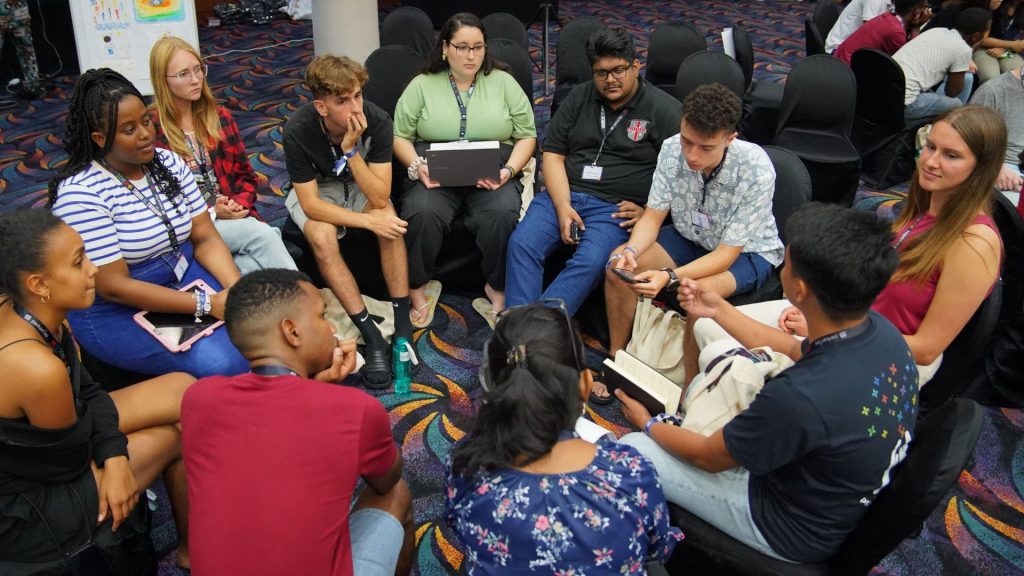 conferencia, debate, grupo pequeño