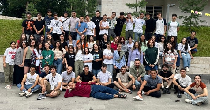 evangelistic camp, Armenia, students